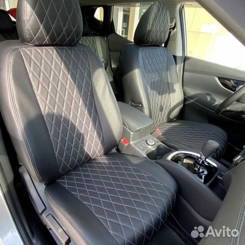 Чехлы Nissan Qashqai 2 (ромб)