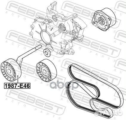 Ролик натяжной BMW X5 E53 1987-E46 1987-E46 Febest