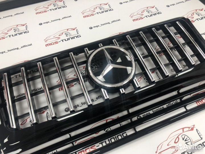 Решетка Mercedes G-class GT + стеклянный знак