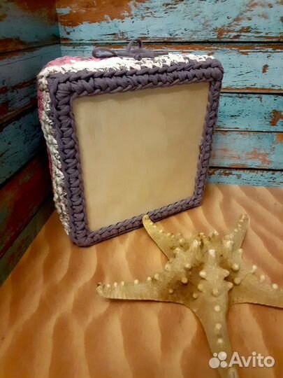 Корзина вязаная 