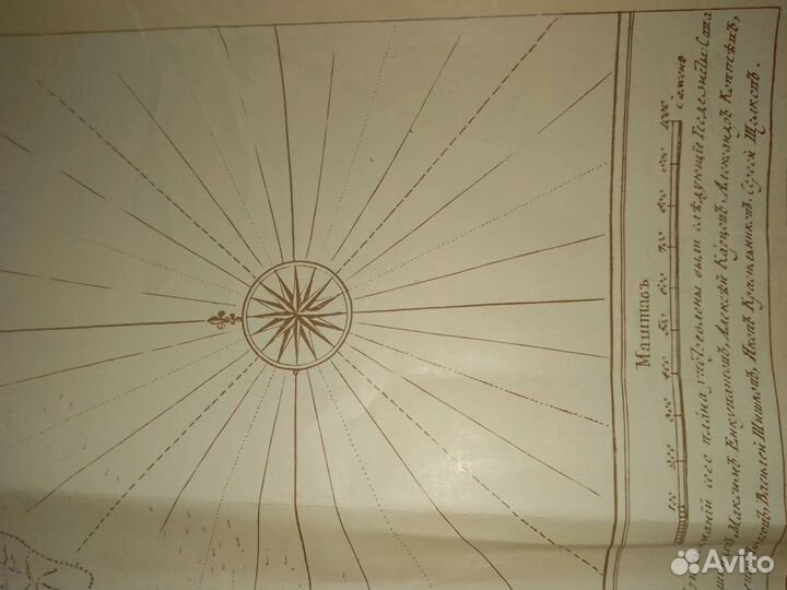 Карта Первый геодезический план Москвы