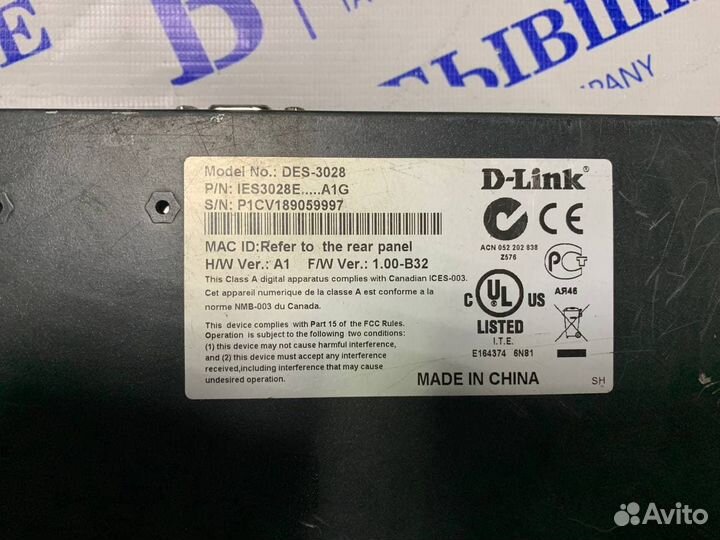 Коммутатор D-Link DES-3028