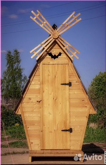 Дачный туалет деревянный SOX564