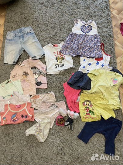 Пакет вещей на девочку 68-110