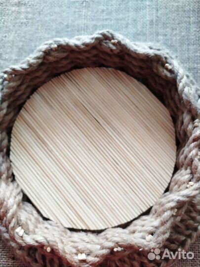 Корзина из джута