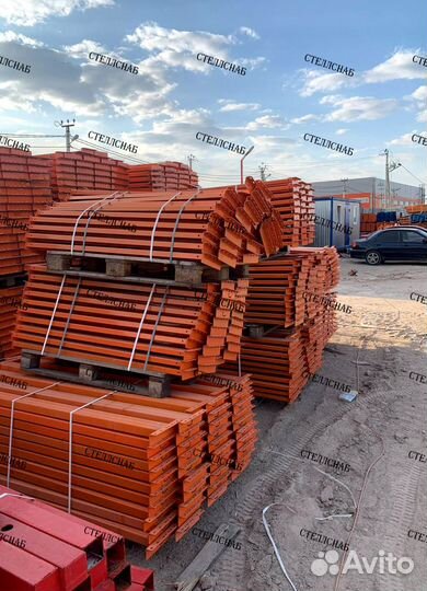 Стеллажи фронтальные металлические для склада Недк