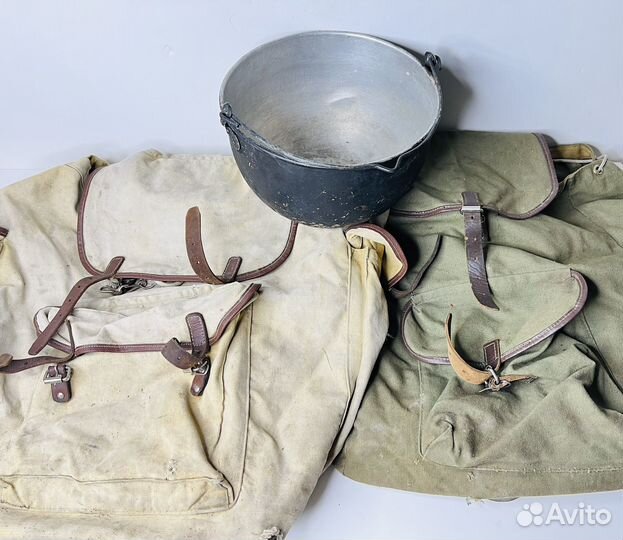 Туристическое снаряжение Рюкзаки и котелок СССР