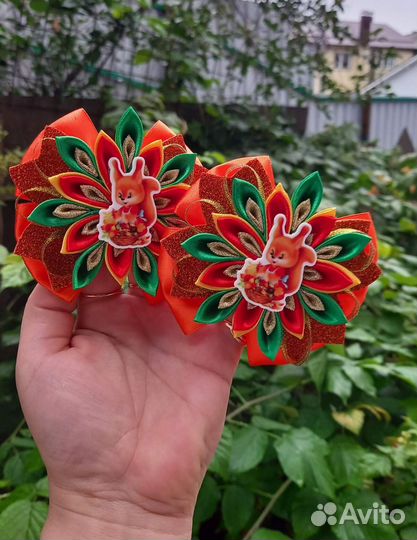 Бантики для волос ручной работы в ассортименте