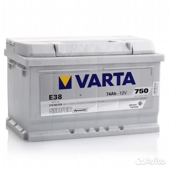 Акб 74 varta Silver Dynamic обратная полярность (н