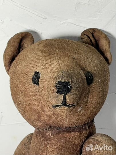 Редкий медведь игрушка плюшевый, 1930-40 годы