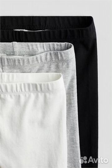 Леггинсы 110 122 128 h&m укороченные лосины 3шт