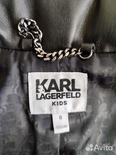 Куртка косуха кожаная karl lagerfeld 8 лет 128 134