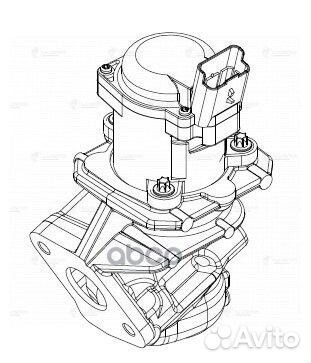 Клапан EGR ford focus 05/peugeot 307 04- 1.6D