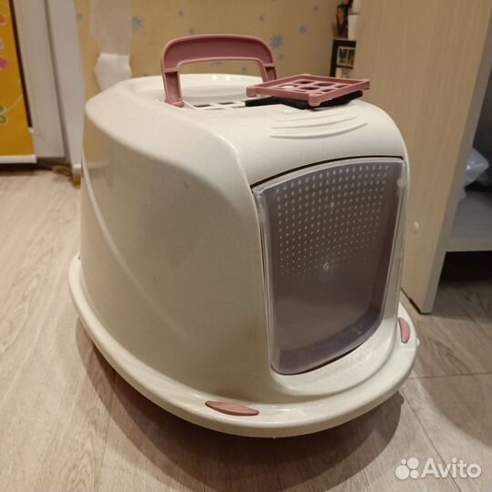 Кошачий лоток закрытый