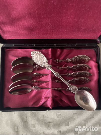 Набор чайных ложек мельхиор СССР