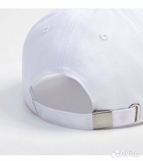 Бейсболка универмальная (кепка) белая
