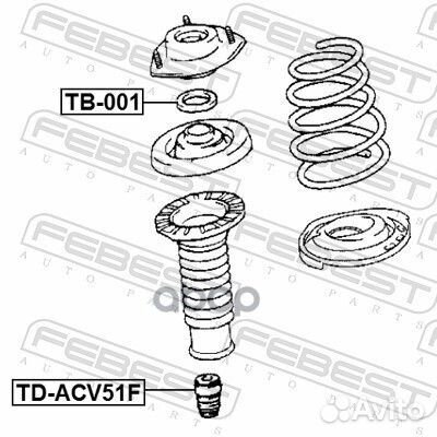 Подшипник опоры амортизатора TB-001 TB001 Febest