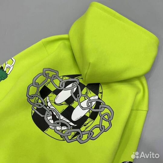 Худи Chrome Hearts Lime Green