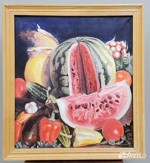 Картина натюрморт Н.Титаренко 1991 год Невинномысс
