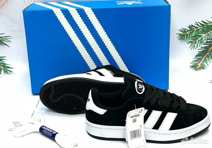 Кроссовки Adidas Campus 00s Black Люкс