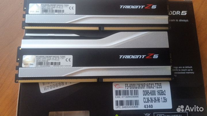 G.Skill Оперативная память Trident Z5 DDR5 6000 мг