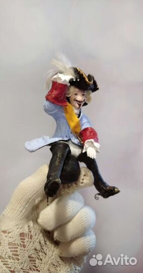 Ватная ëлочная игрушка Мюнхаузен