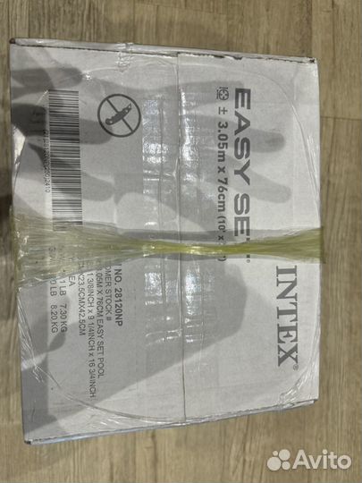 Надувной бассейн intex easy set 305*76