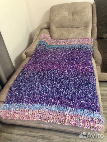 Плед вязаный толстый