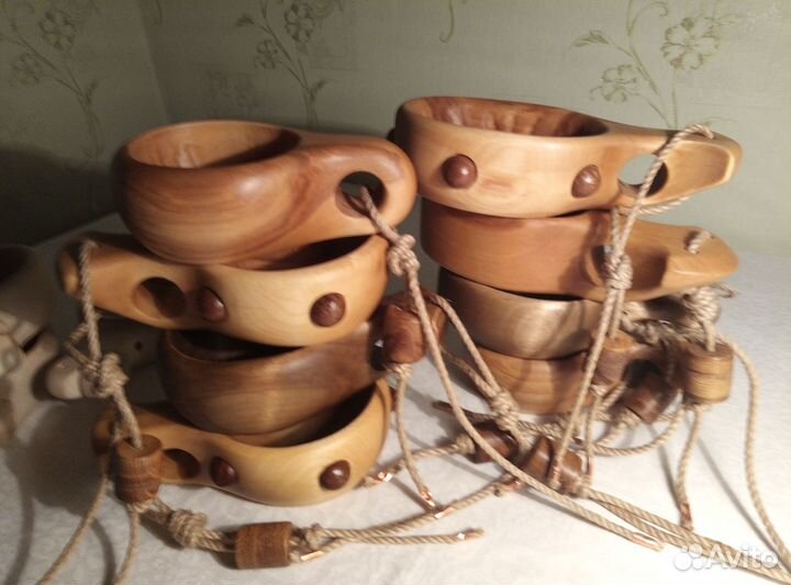 Кружка, кукса, кружка из дерева, ковш