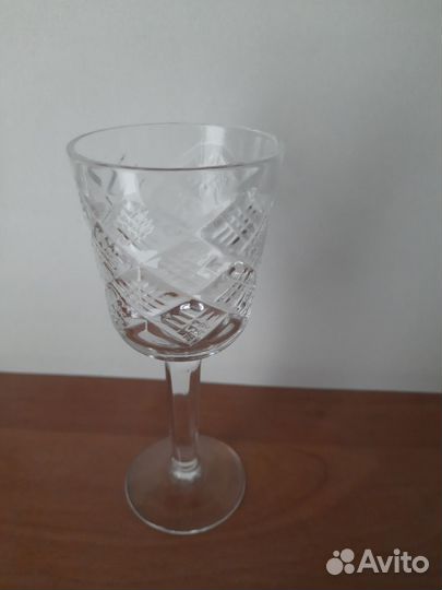 Хрустальные рюмки на ножке СССР (4шт)