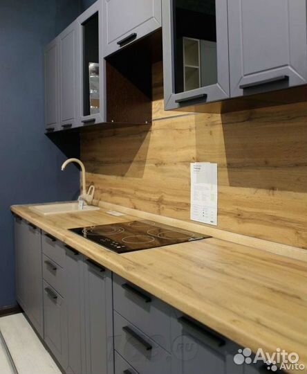 Кухня серая лофт модульная новая