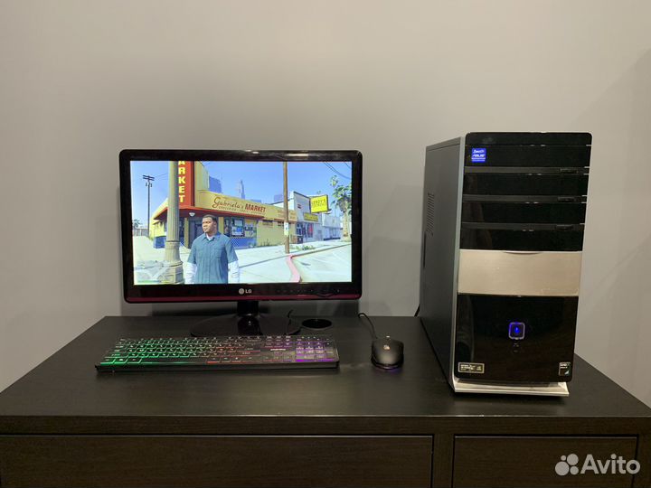 Игровой пк AMD FX 4 ядра/Nvidia 1гб/ram 8/SSD+1тб