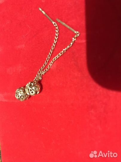 Золотые серьги 583 пробы