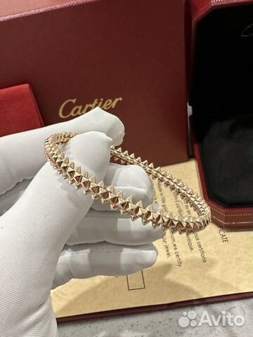Золотой браслет Cartier Clash