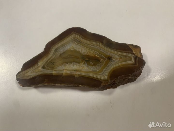 Срез камня агат
