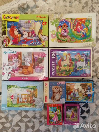 Пазлы и настольная игра 