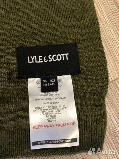 Шарф и шапка lyle scott