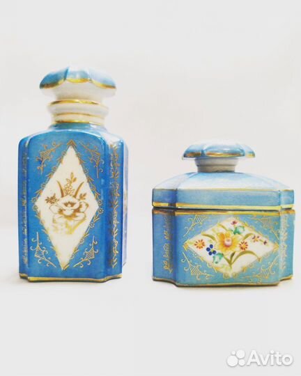 Старинный фарфор, набор для туалетного столика