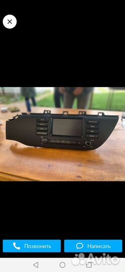 Штатная магнитола kia rio 4 с рамкой