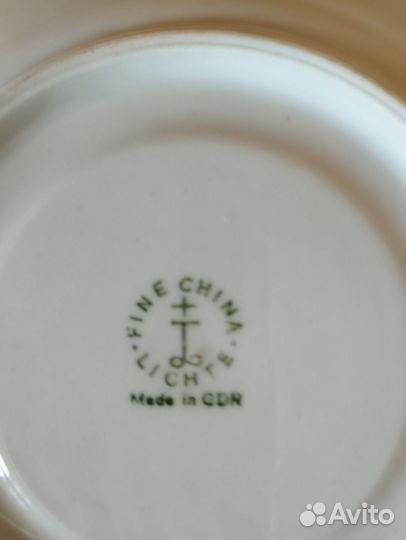 Чашка с блюдцем фарфор