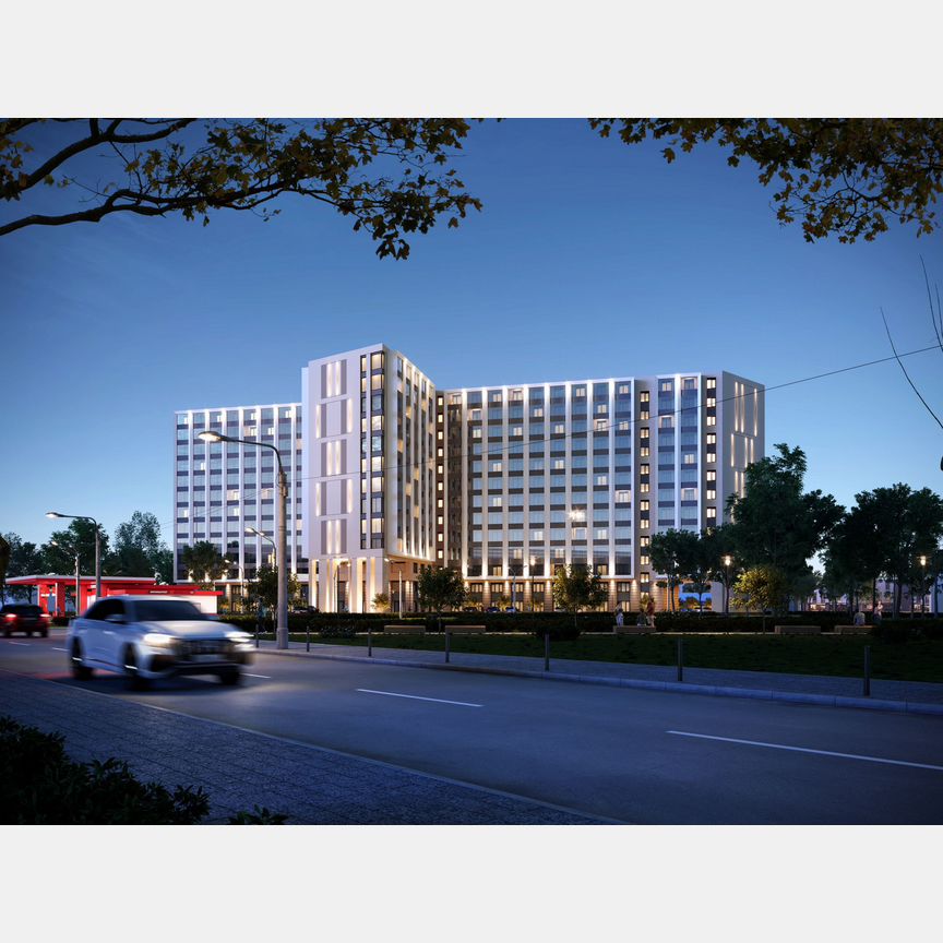 1-к. апартаменты, 22,6 м², 11/13 эт.