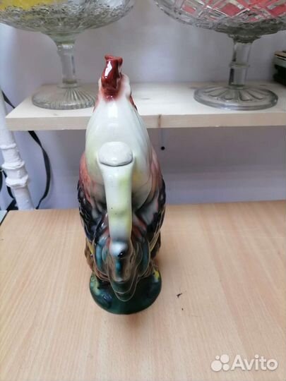 Штоф фарфоровый. Петух. СССР