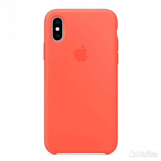 Силиконовый Чехол Для iPhone Xs, «Спелый Нектарин»