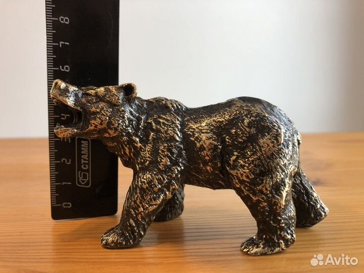 Фигурка Медведь Латунь Бронза