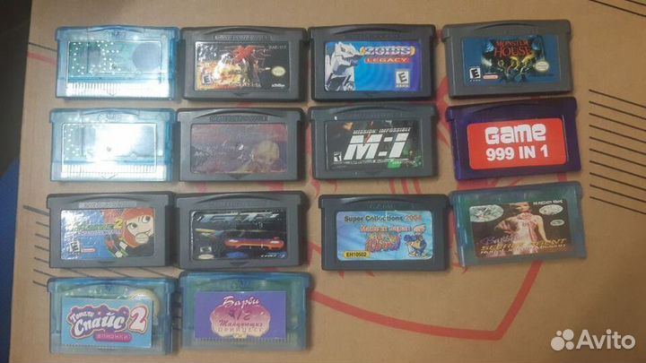 Картриджи для Game boy advance. Цена окончательная