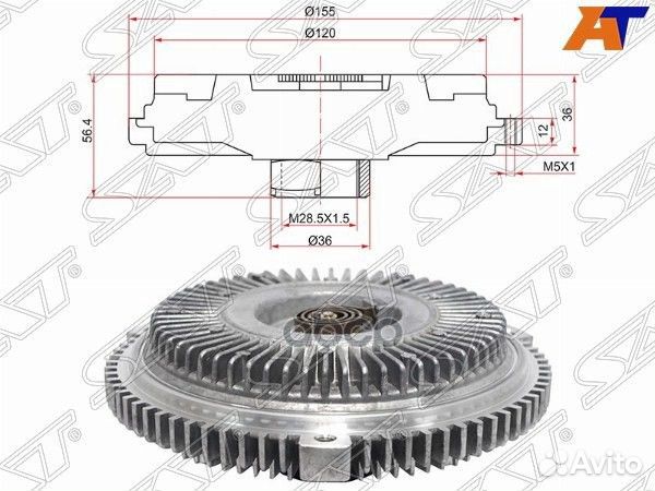 Вискомуфта mercedes ML-class W163 98-05 ST-A112