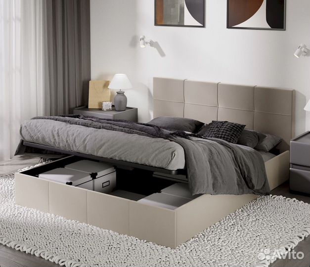 Лора Кровать двуспальная с подьемным механизмом