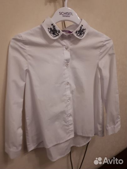 Блузка школьная для девочки 122