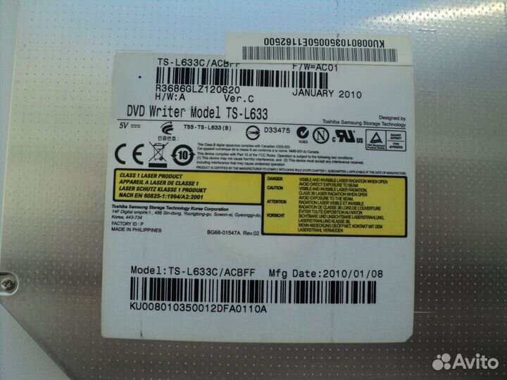 DVD приводы для ноутбука TS / HL