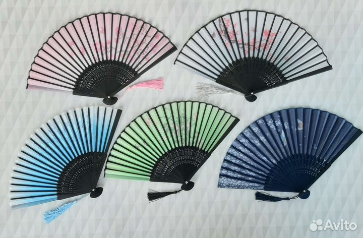 Веер бамбуковый новый